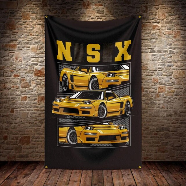 JDM Car Flag Polyester Printed Car Flags