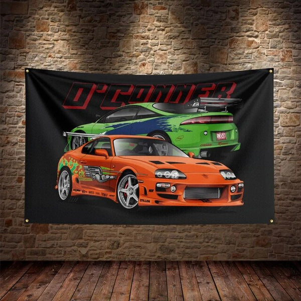 JDM Car Flag Polyester Printed Car Flags