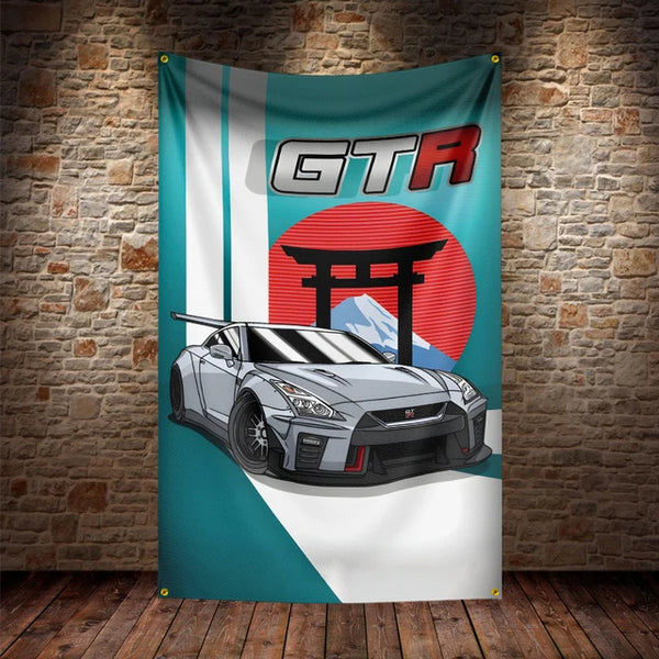 JDM Car Flag Polyester Printed Car Flags