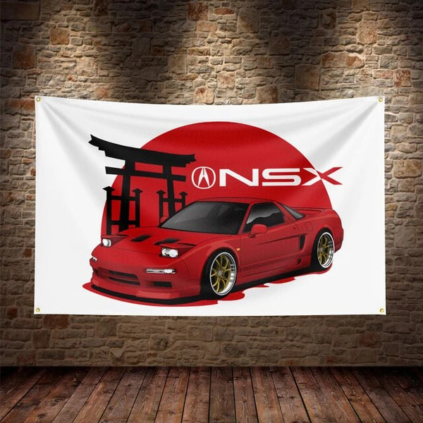 JDM Car Flag Polyester Printed Car Flags