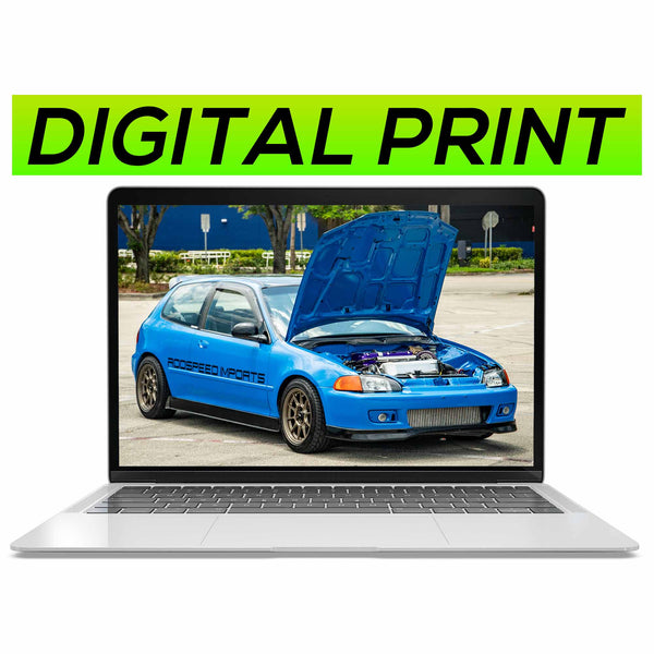 HONDA CIVIC EG 850WHP K24 AWD (Digital Print)