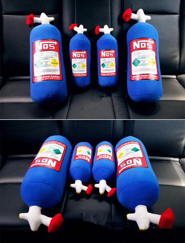 NOS Bottle New Plush Toy Pillow size small or large (45 or 55 Entries) - RodSpeed Imports