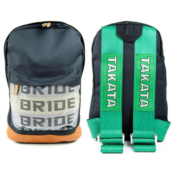 JDM BACKPACK GREEN RACING HARNESS STRAPS (95 Entries) - RodSpeed Imports